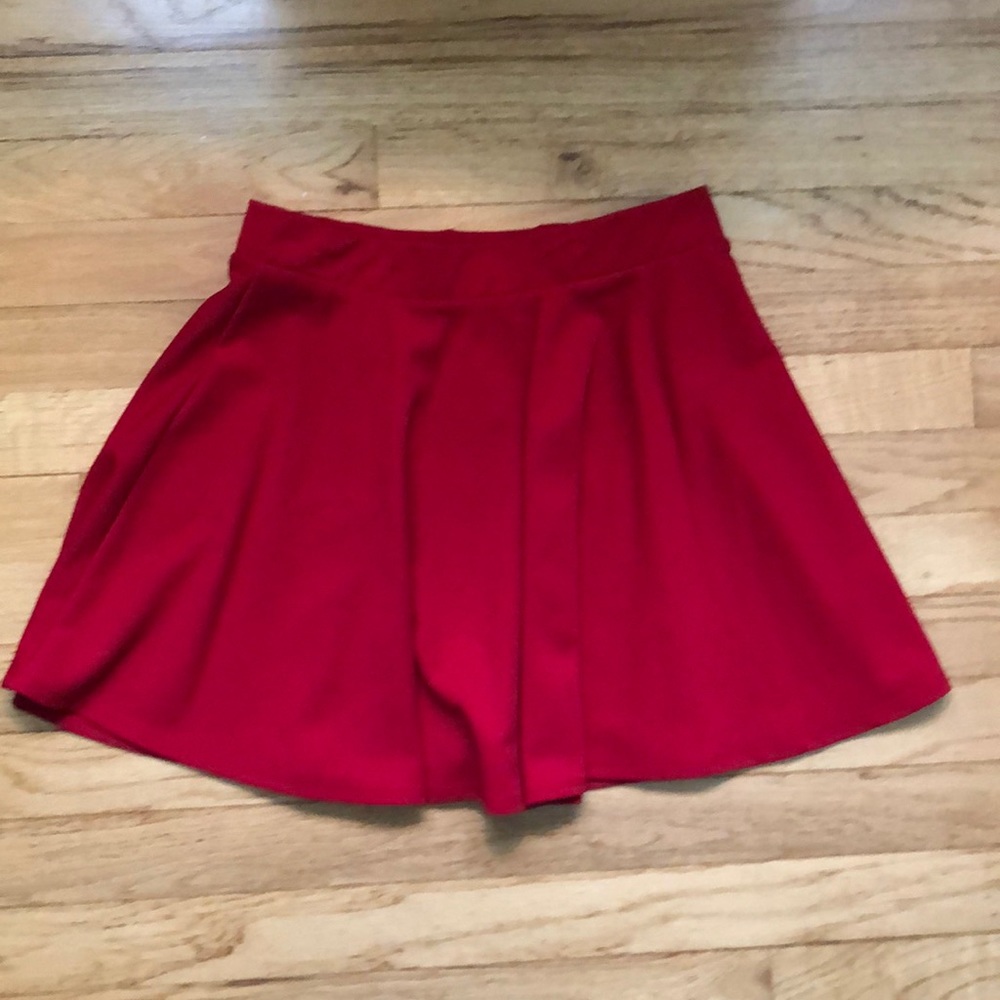 Red skirt